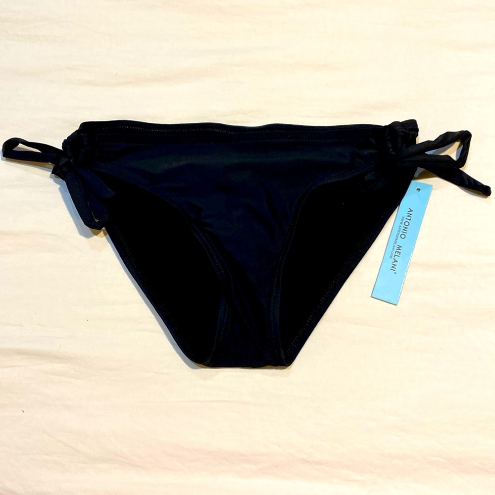 Black Antonio Melani swim bottoms, S, NWT